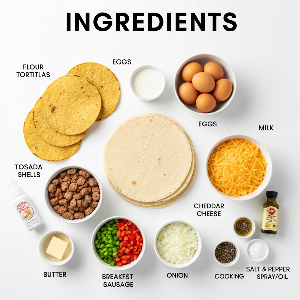 breakfast crunchwrap recipe ingredients