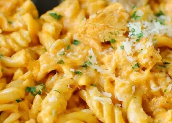 buffalo ranch pasta recipe featured
