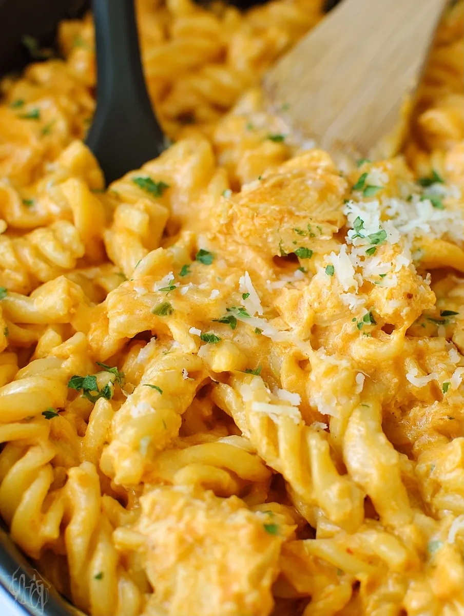 buffalo ranch pasta recipe featured