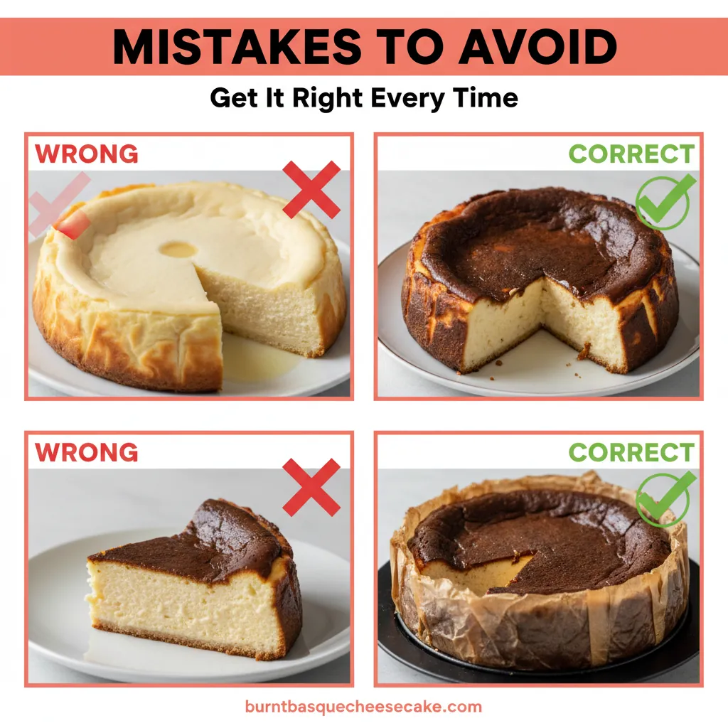 burnt basque cheesecake recipe common mistakes