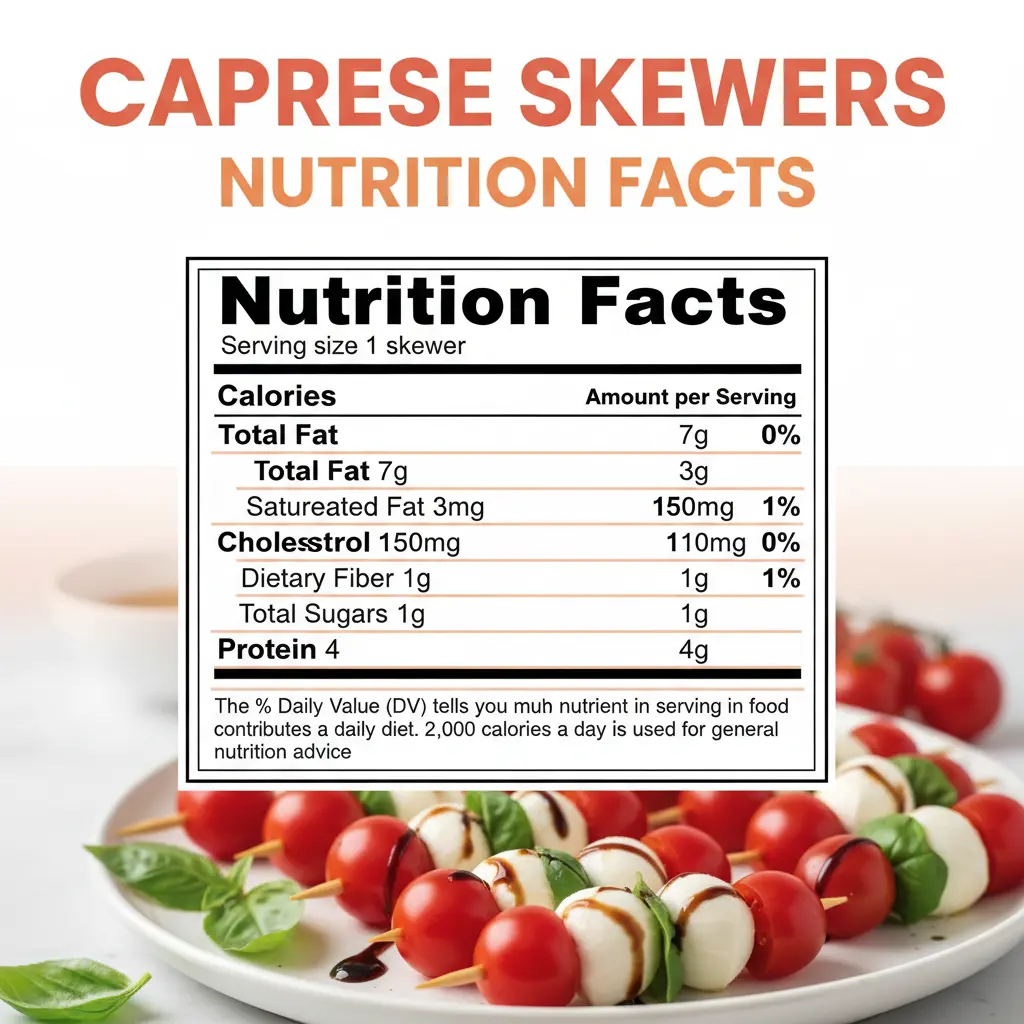 caprese skewers nutritional information