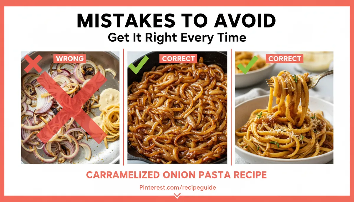 caramelized onion pasta recipe common mistakes