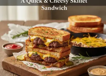 cheeseburger melt recipe featured