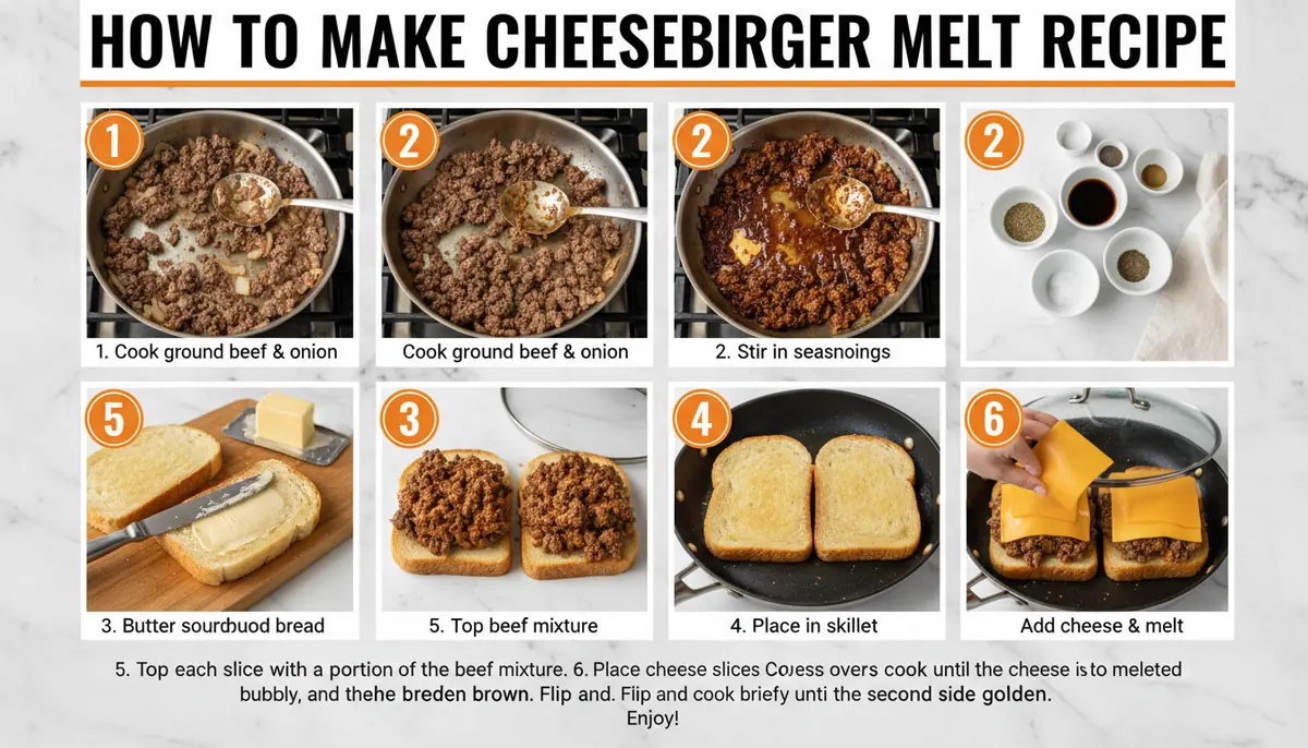 How to make cheeseburger melt recipe