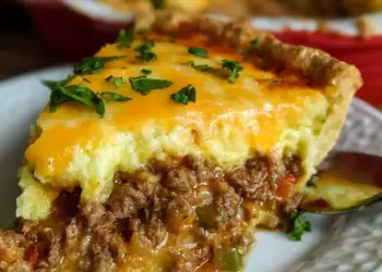 cheeseburger pie recipe featured