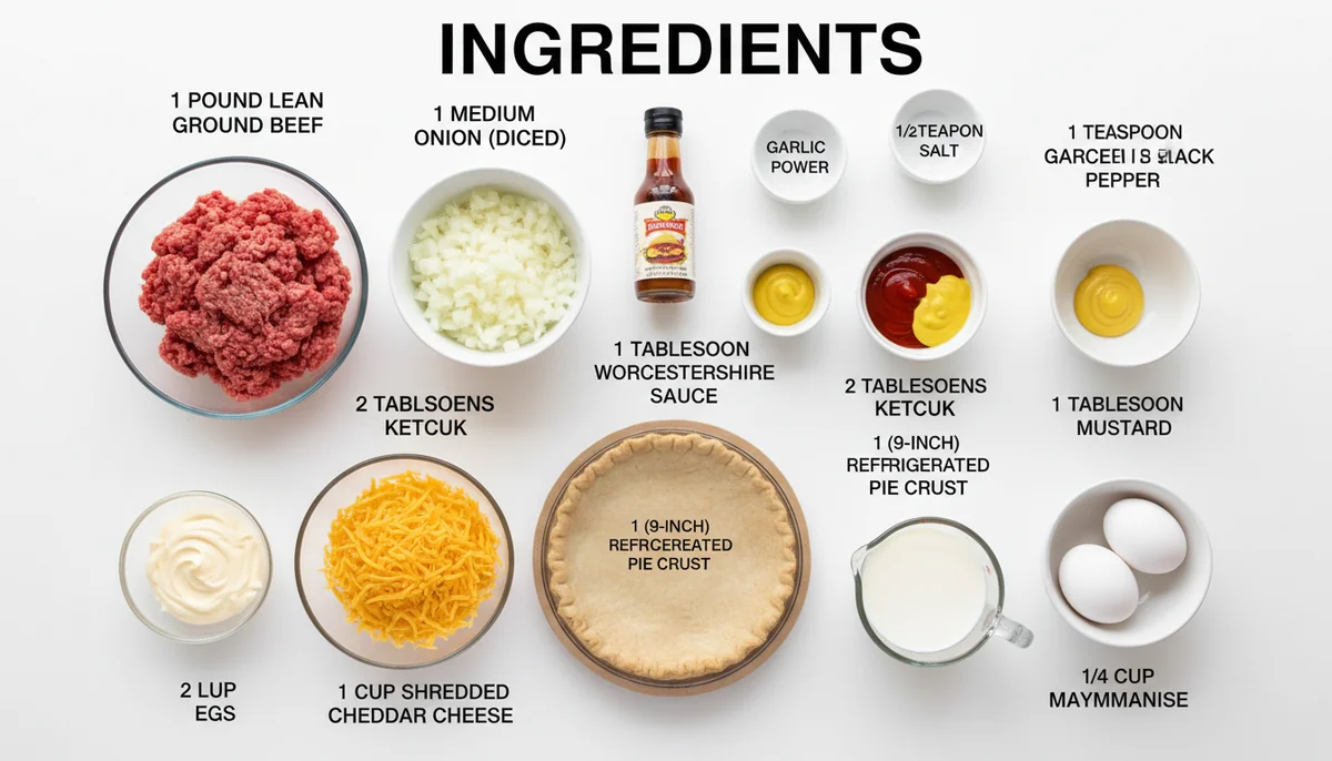 cheeseburger pie recipe ingredients