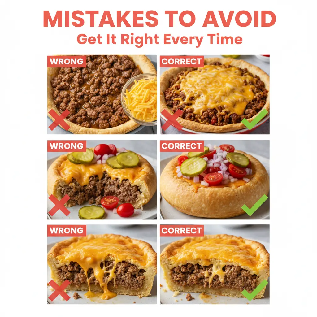 cheeseburger pie recipe common mistakes