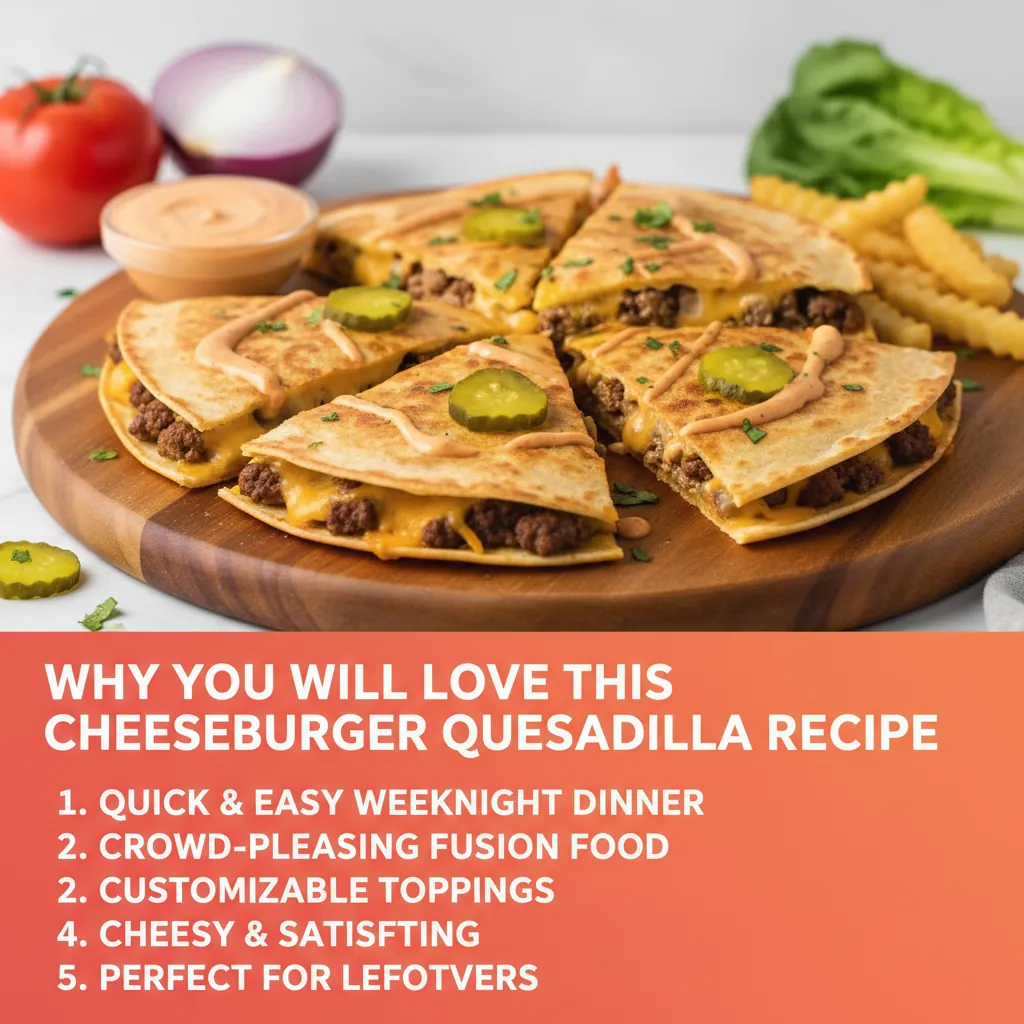Why you'll love cheeseburger quesadilla recipe