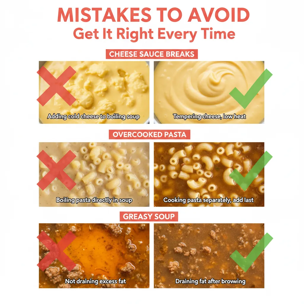 cheeseburger soup recipe common mistakes