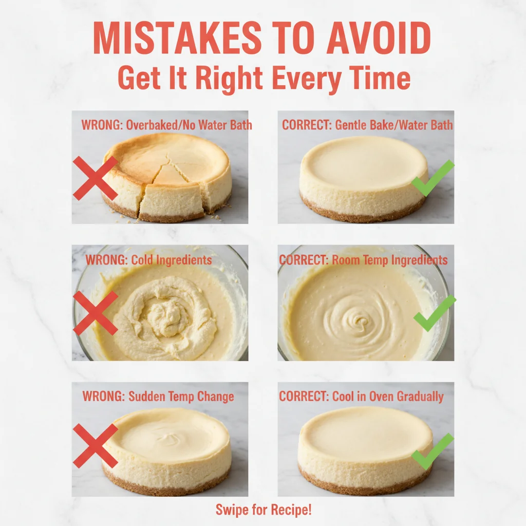 cheesecake recipe common mistakes