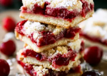 cherry pie bars recipe featured
