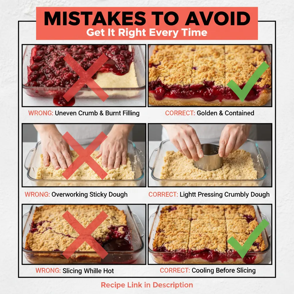 cherry pie bars recipe common mistakes