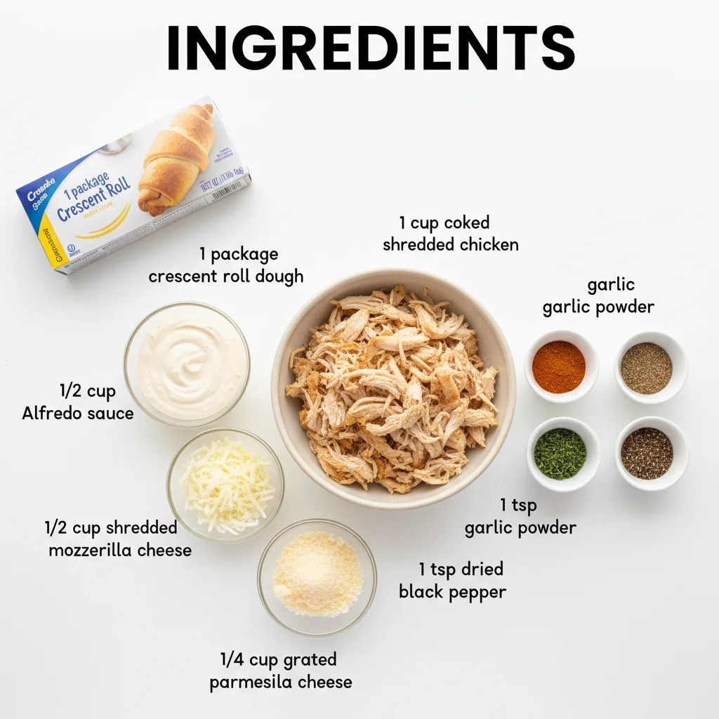 chicken alfredo stuffed crescents ingredients