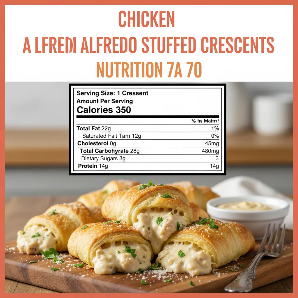 chicken alfredo stuffed crescents nutritional information