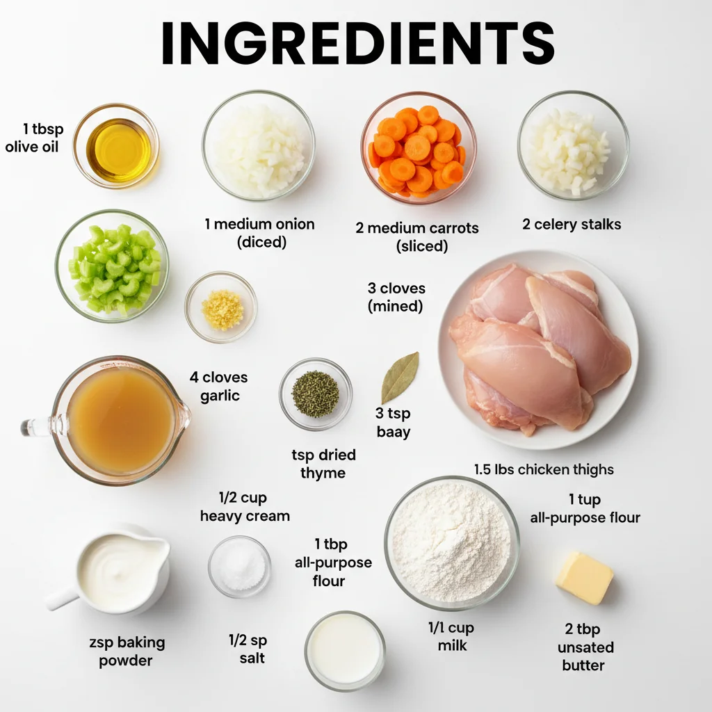 chicken and dumplings recipe ingredients