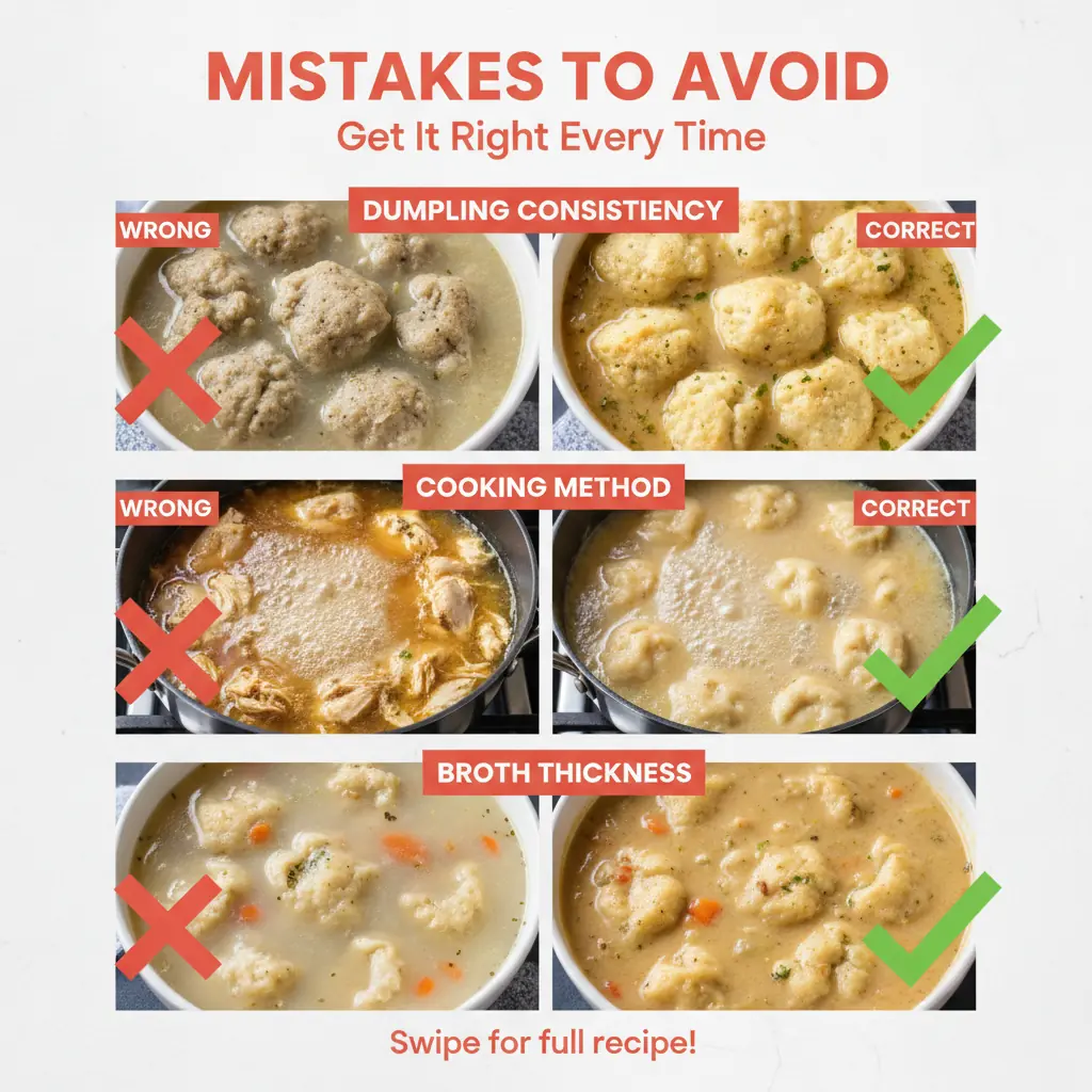 chicken and dumplings recipe common mistakes