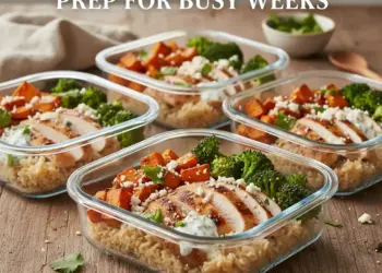 chicken bowl meal prep featured