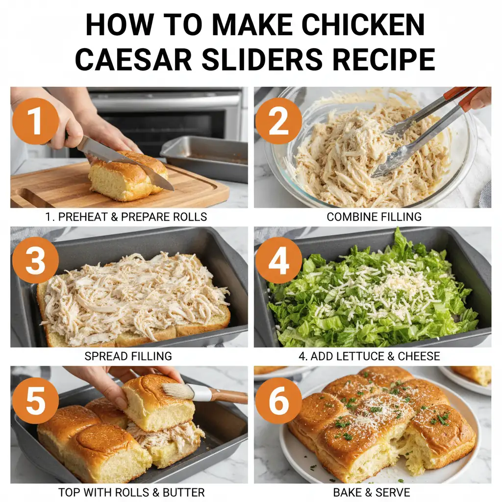 How to make chicken caesar sliders recipe