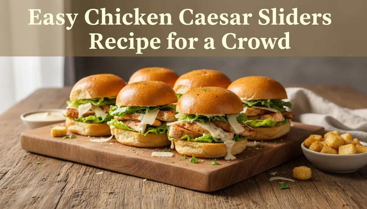Why you'll love chicken caesar sliders recipe