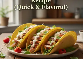 chicken caesar tacos recipe featured