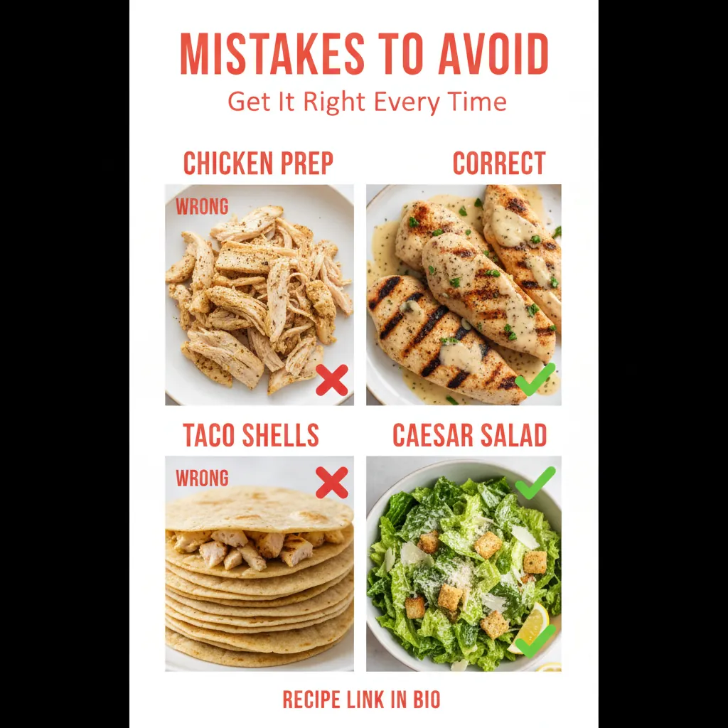 chicken caesar tacos recipe common mistakes