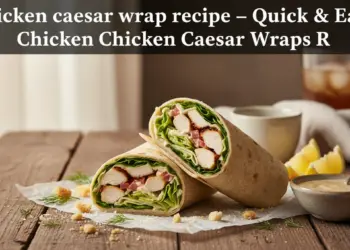chicken caesar wrap recipe featured