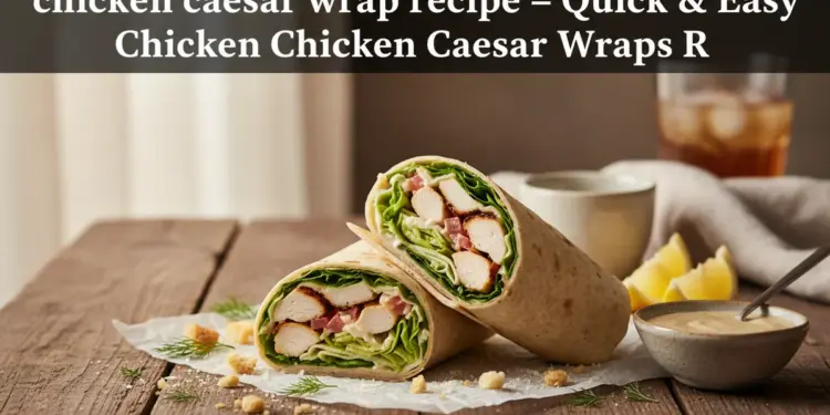 chicken caesar wrap recipe featured