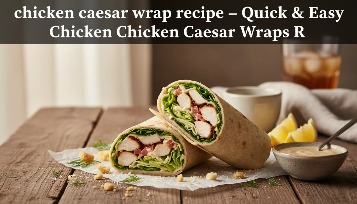 chicken caesar wrap recipe featured