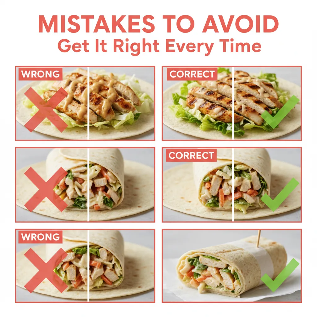 chicken caesar wrap recipe common mistakes