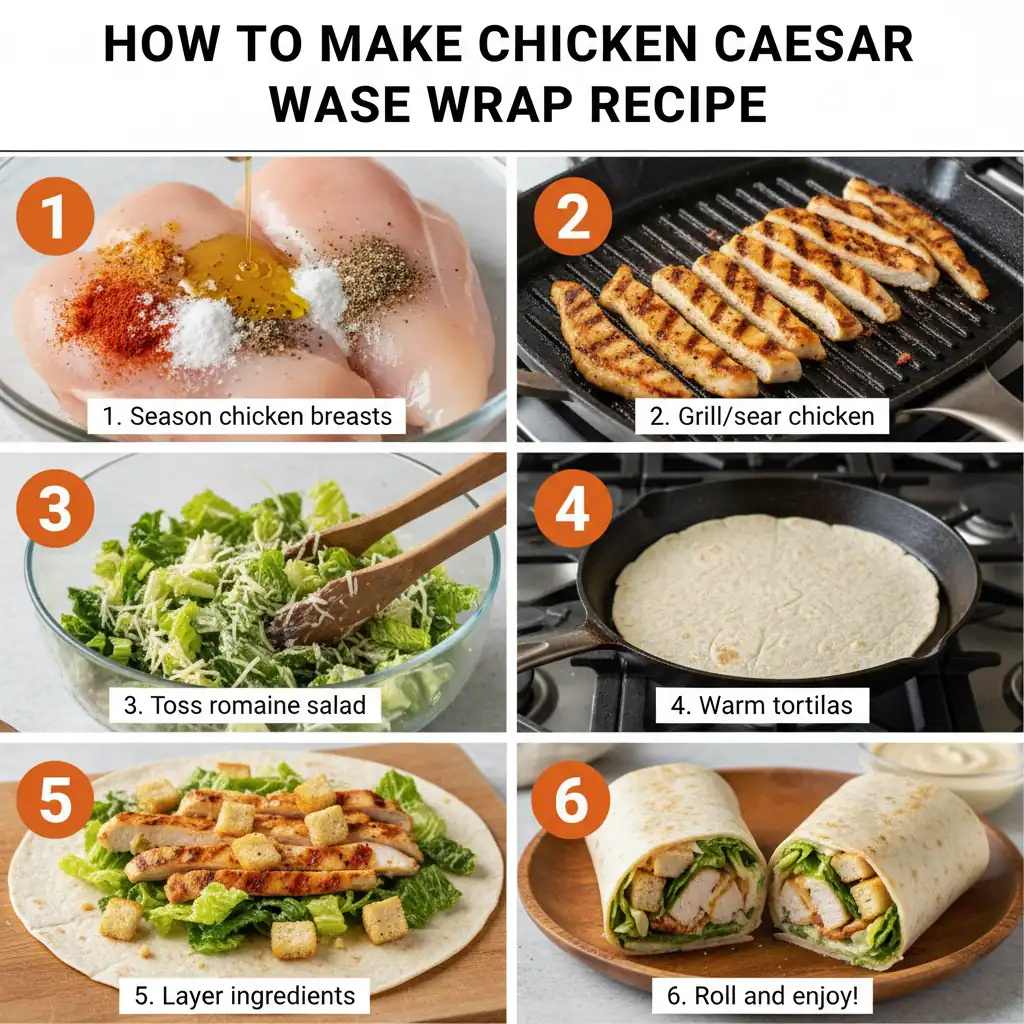 How to make chicken caesar wrap recipe