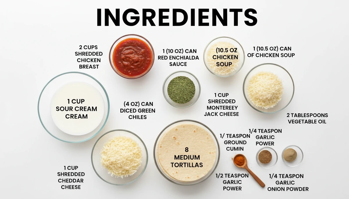 chicken enchilada recipe ingredients