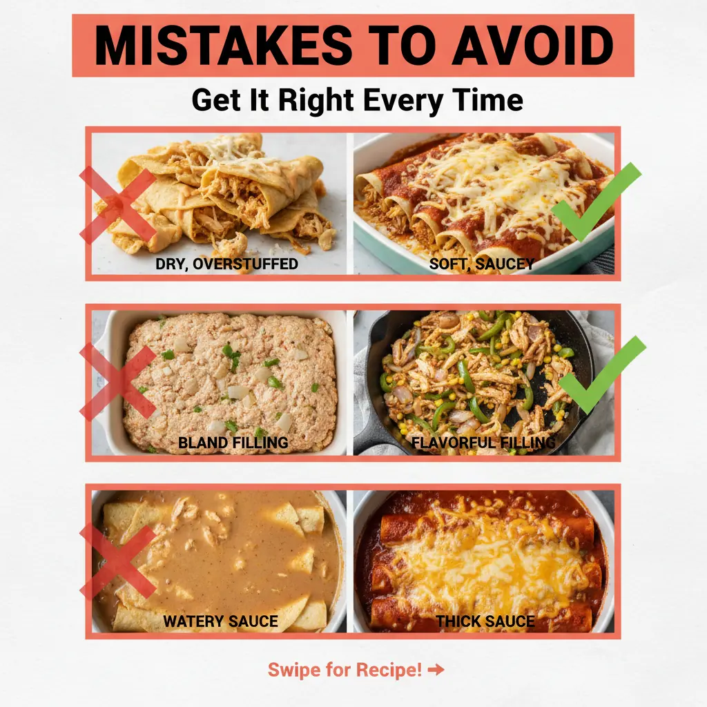 chicken enchilada recipe common mistakes