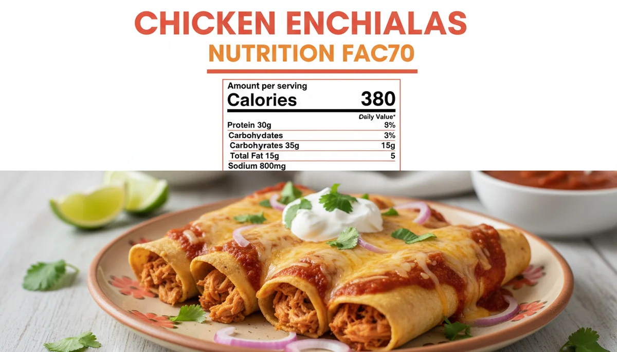 chicken enchilada recipe nutritional information