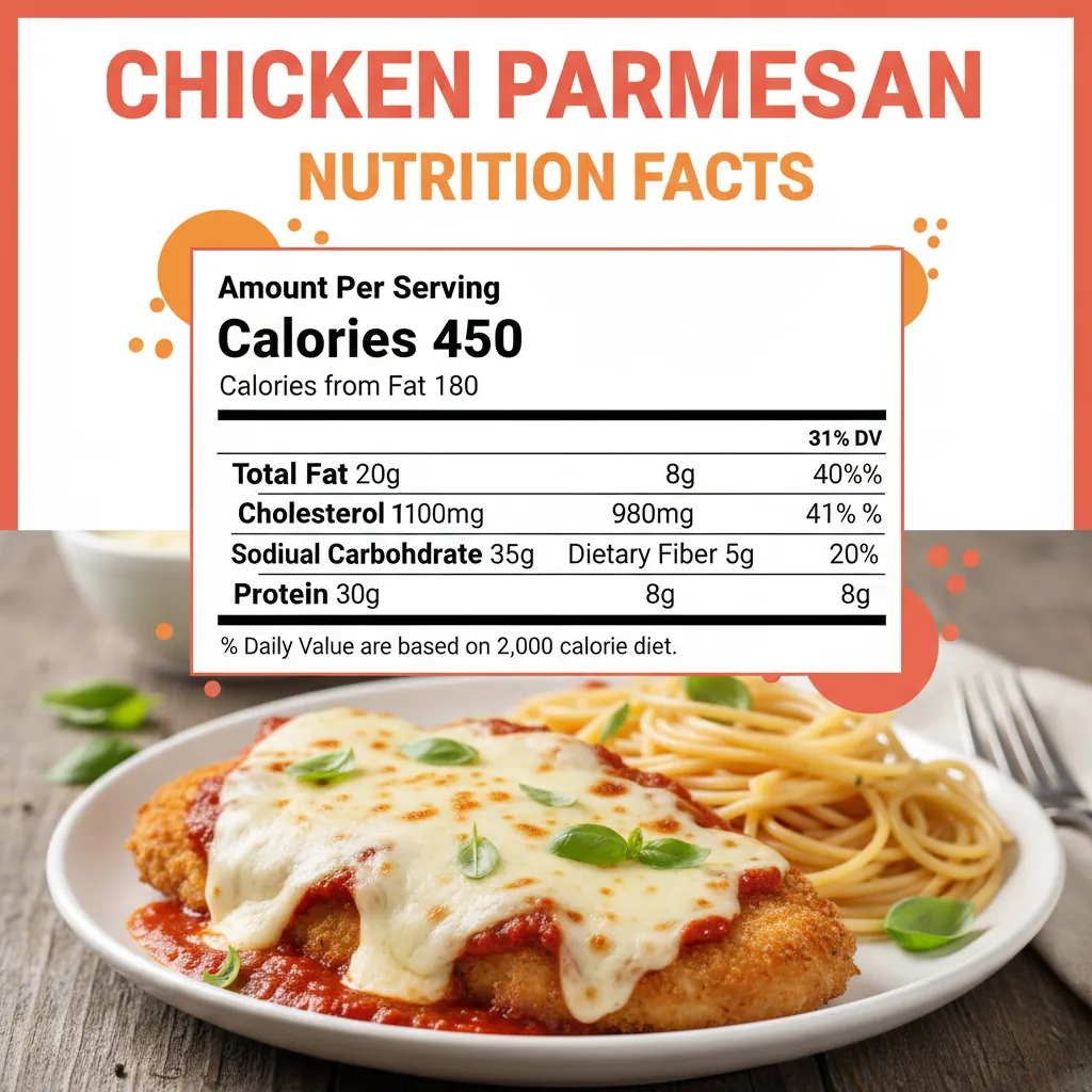 chicken parmesan recipe nutritional information