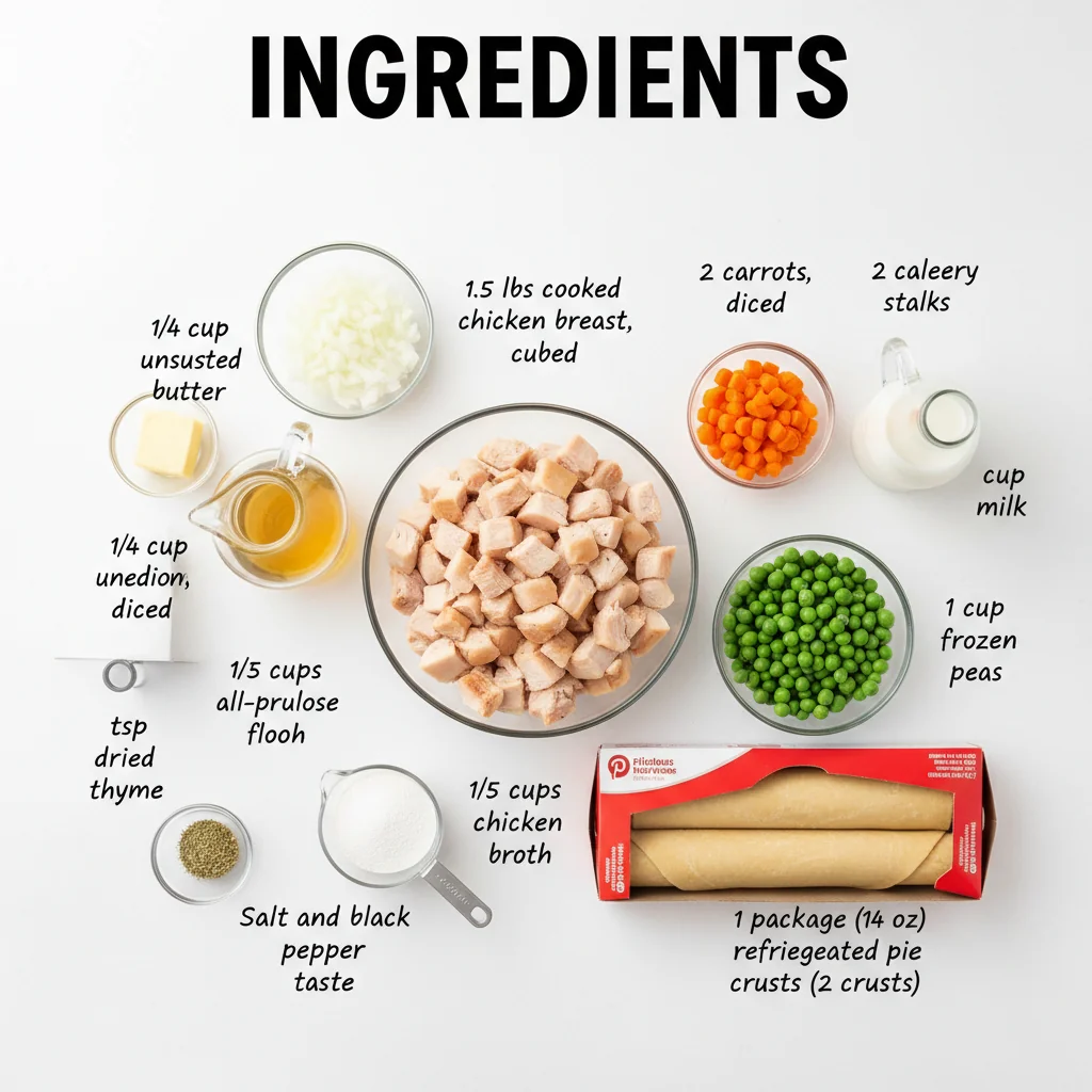 chicken pot pie recipe ingredients