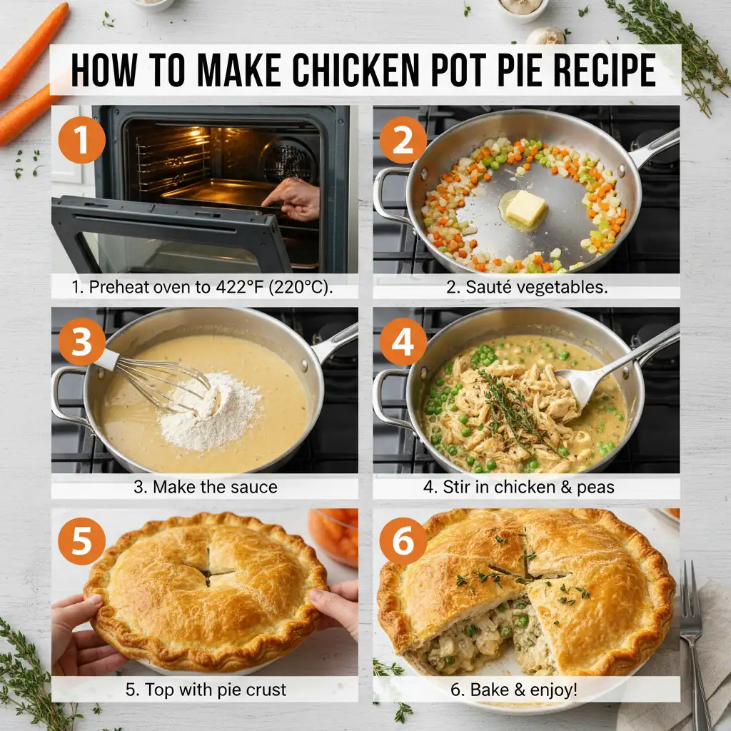 How to make chicken pot pie recipe