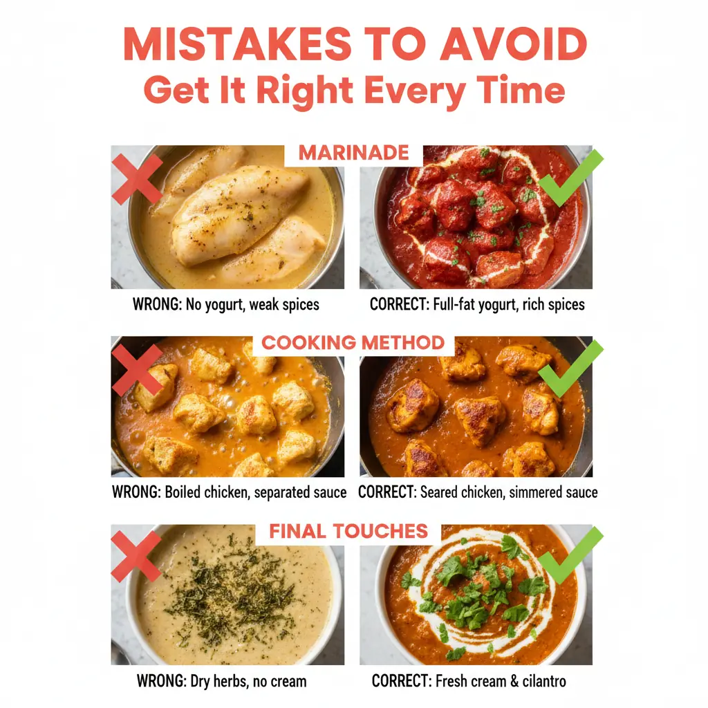 chicken tikka masala recipe common mistakes