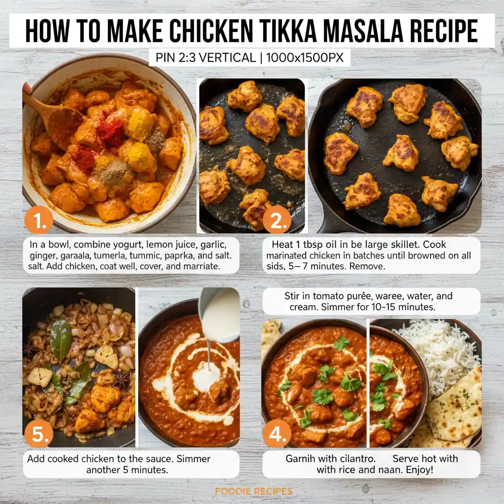 How to make chicken tikka masala recipe