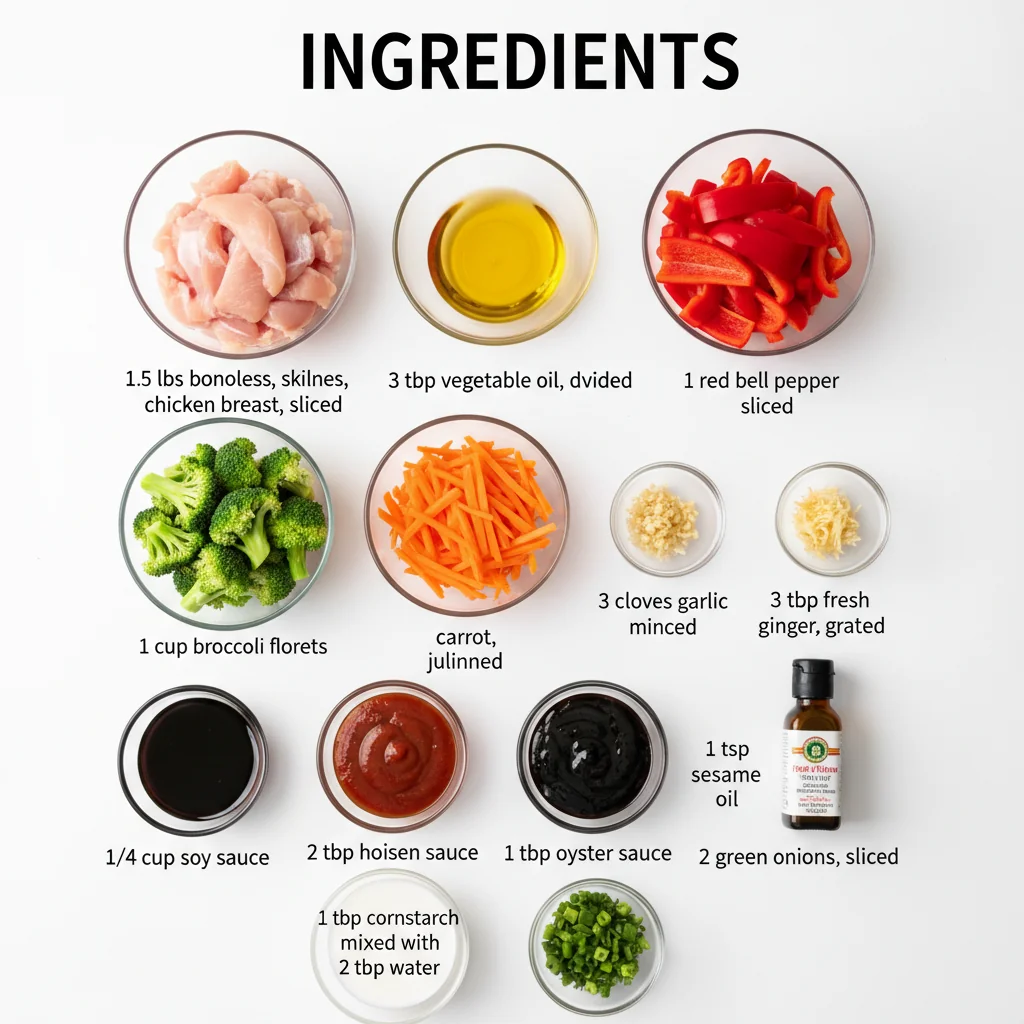 Chinese chicken dinner recipe ingredients