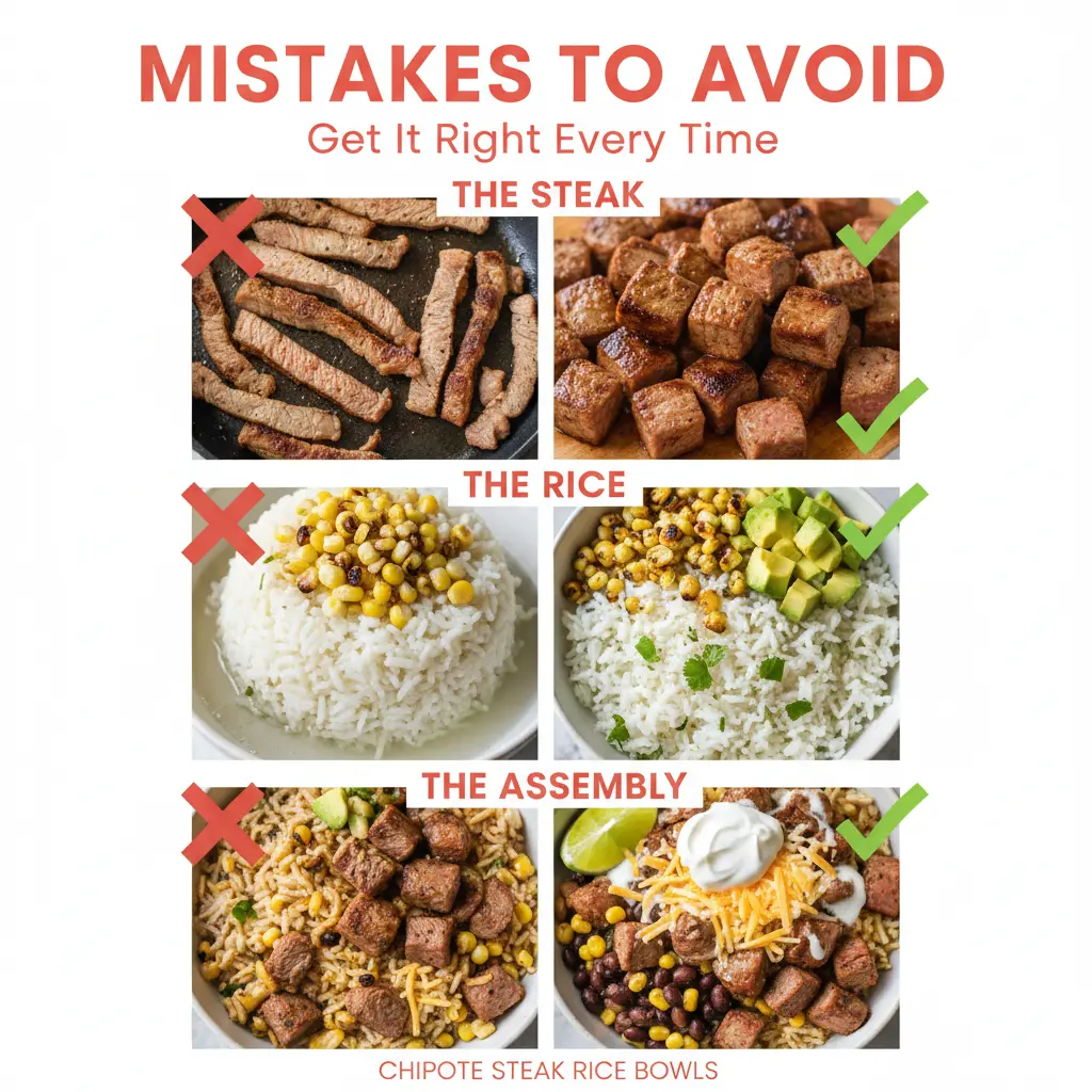 chipotle steak rice bowls common mistakes