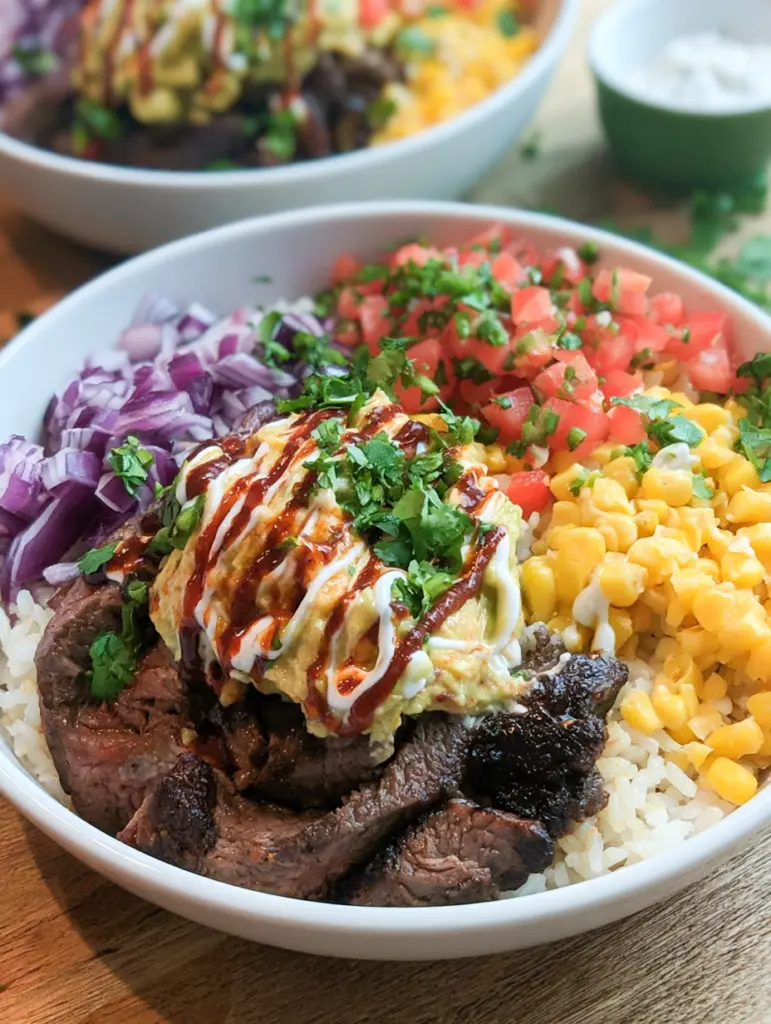 chipotle steak rice bowls recipeCard1