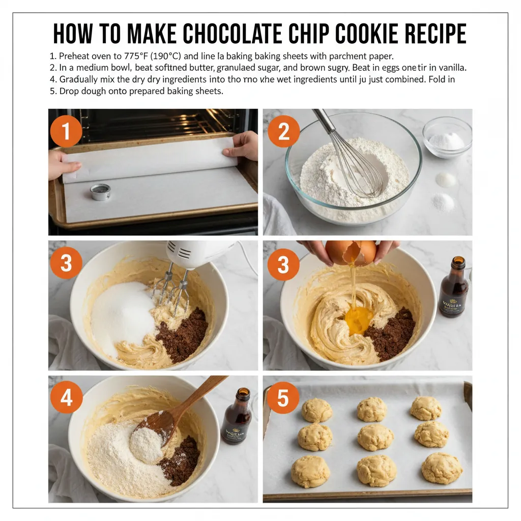How to make chocolate chip cookie recipe