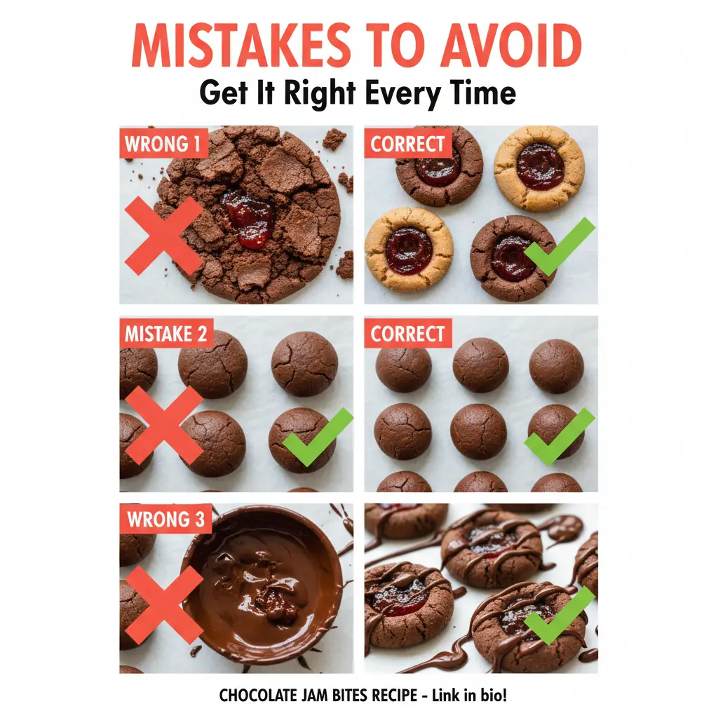 chocolate jam bites recipe common mistakes