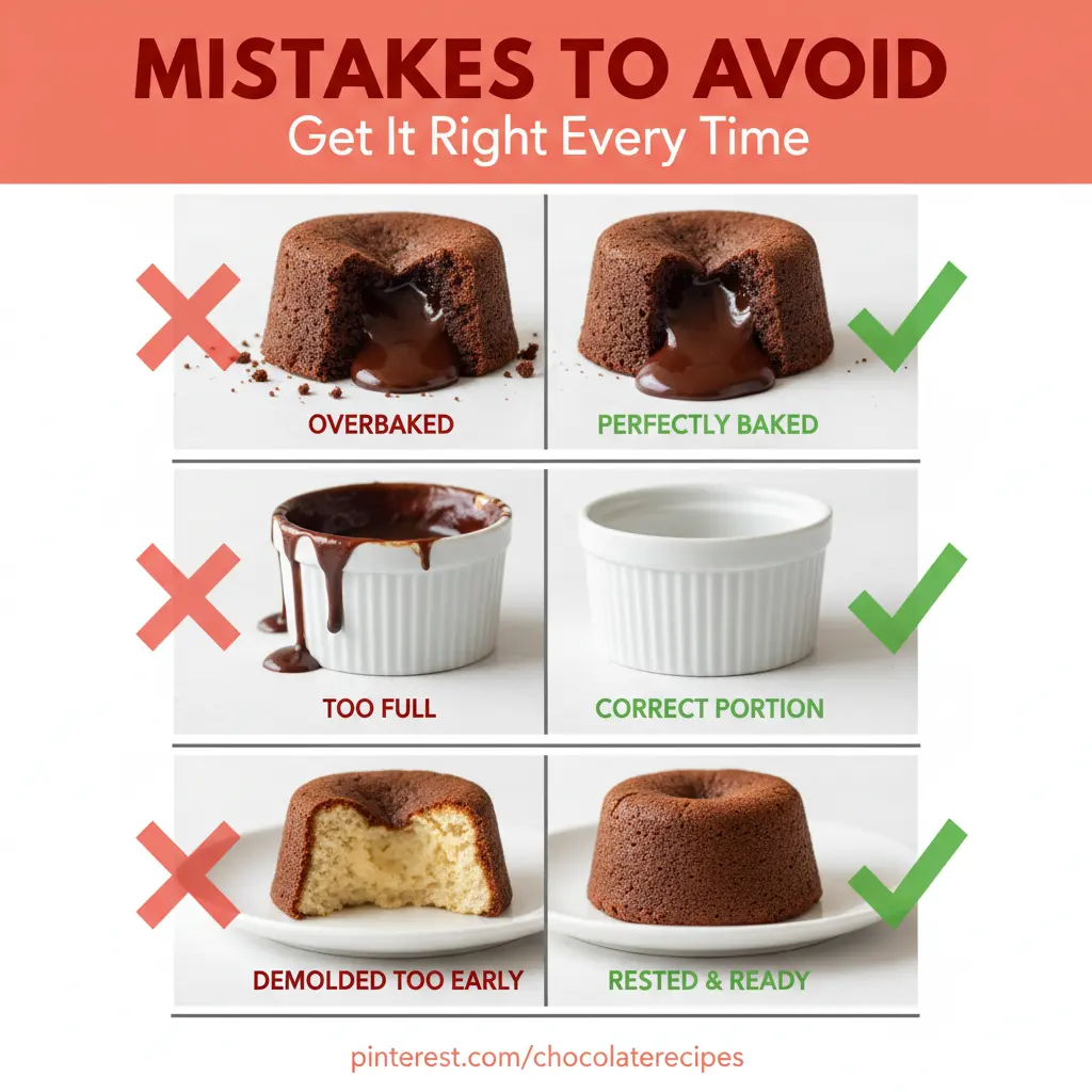 Chocolate Lava Cake common mistakes