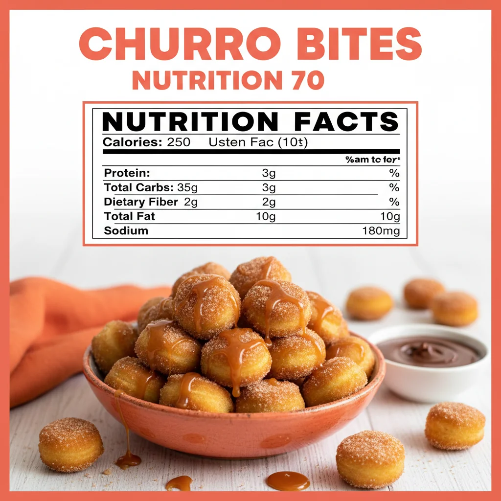 churro bites recipe nutritional information