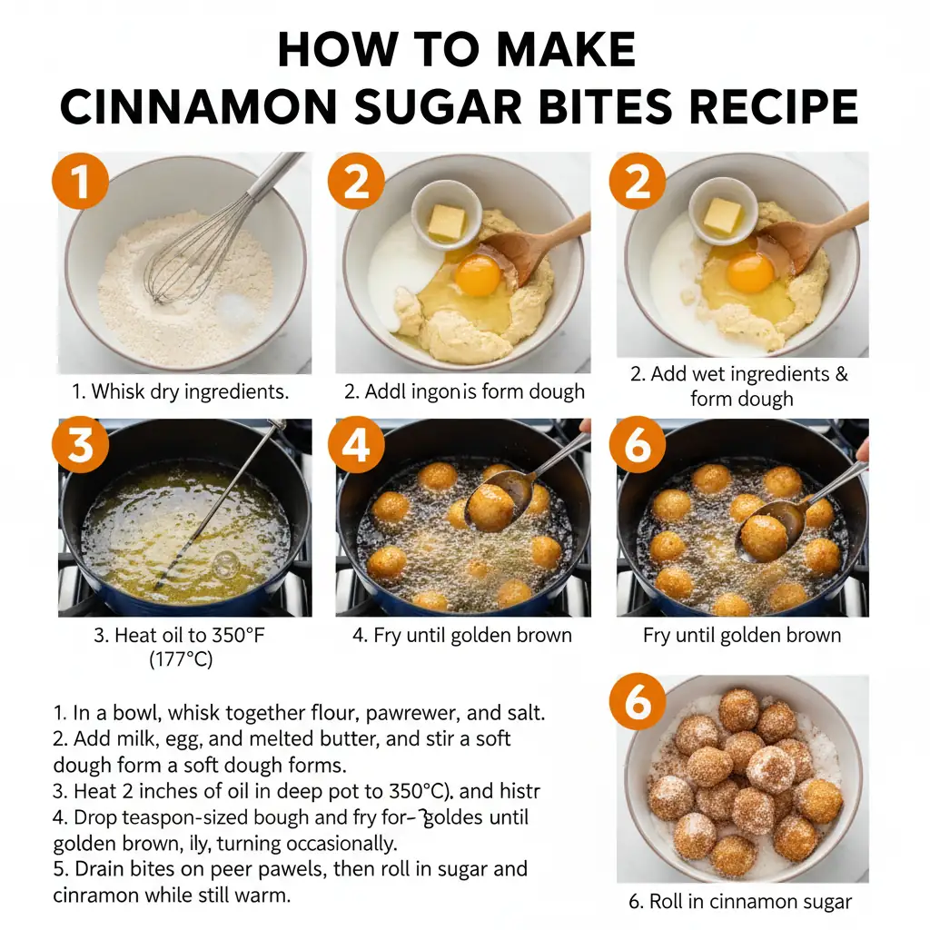 How to make cinnamon sugar bites recipe