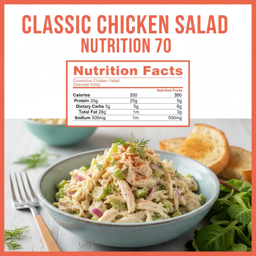 classic chicken salad recipe nutritional information