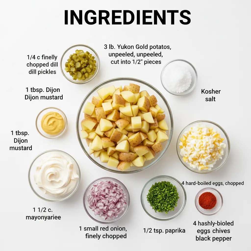 classic potato salad recipe ingredients
