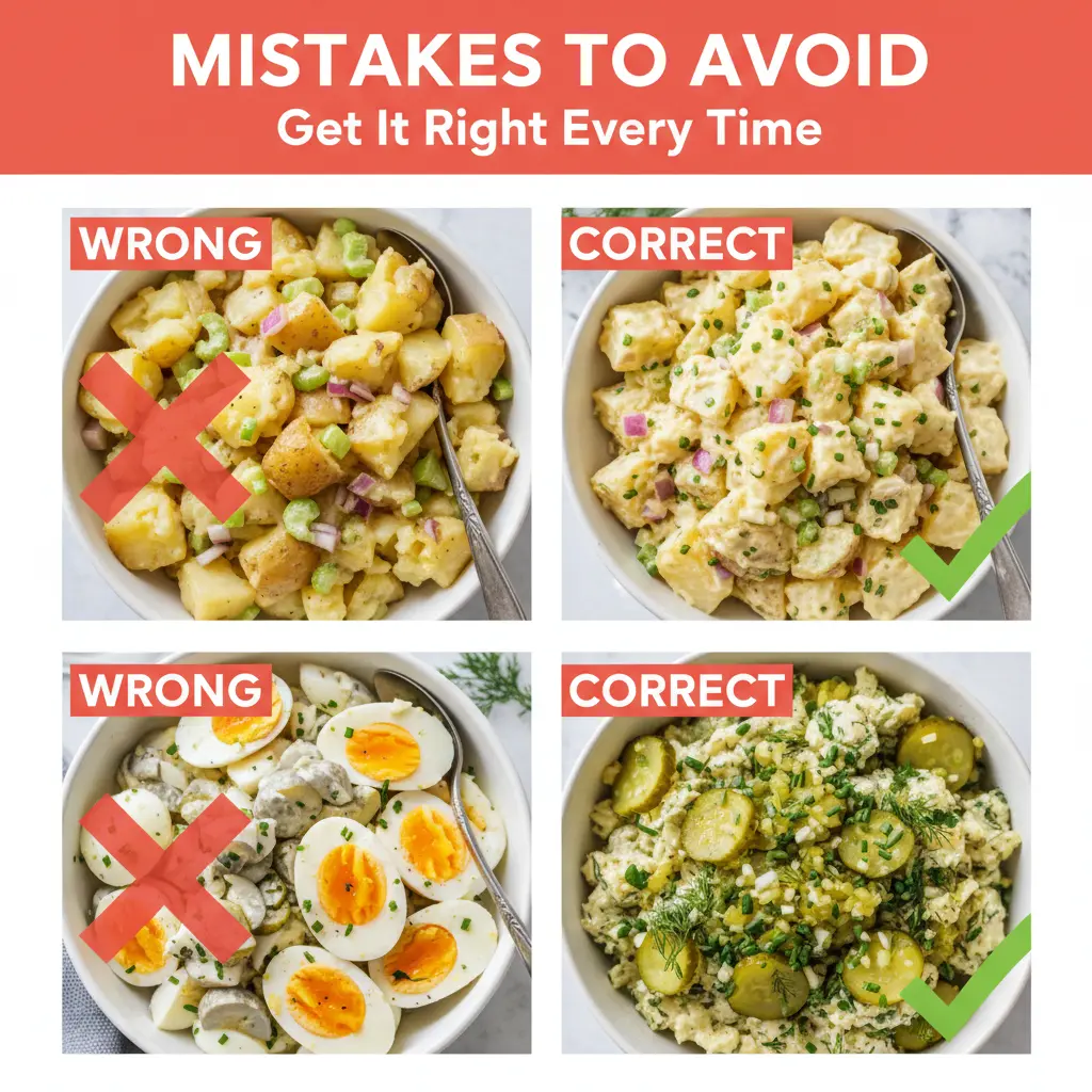classic potato salad recipe common mistakes