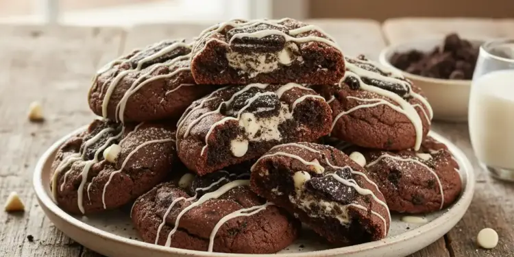 cookies and cream cookies recipe featured